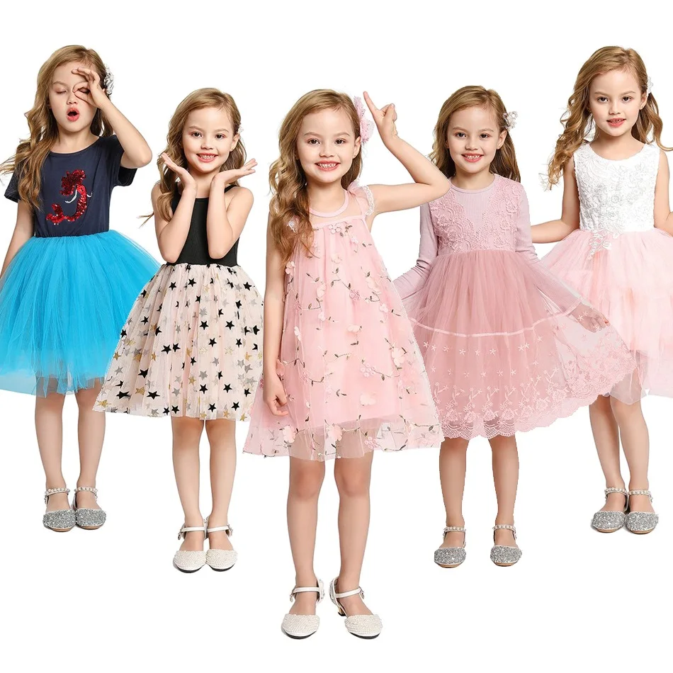 Girls Baby Minnie Princess Tutu Dress Birthday Pageant Party Kids Dresses 