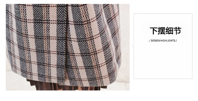 Зимнее пальто женское клетчатое выше колена с поясом свободное Manteau Femme Hiver Casaco Feminino Dames Jassen зимнее женское пальто