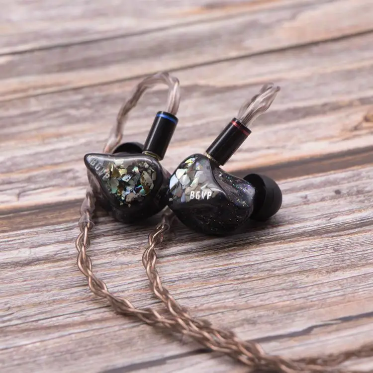 BGVP DH3 1DD 2BA Hybrid Triple Driver In Ear Hifi Muic DJ Monitors with Detachable MMCX Cable Audiophile Musician Earphone
