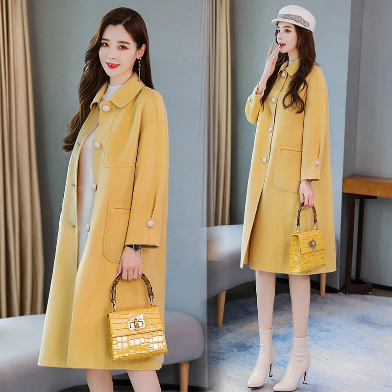 

Solid Color Cool by Age Elegant Comfortable Soft Simple And Elegant Long Sleeve Woolen Jacket Convention