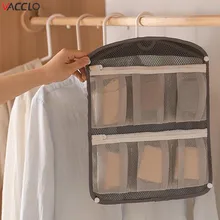 VACCLO креативный подвесной органайзер для нижнего белья, моющаяся защитная сумка, сумка для хранения, карманный органайзер для носков, утолщенная Сетчатая Сумка