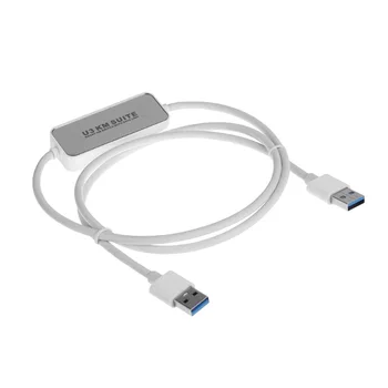 

Computer U3 KM Suite USB 3.0 PC to PC Sync Data Link Cable File Transfer for MACBook Windows