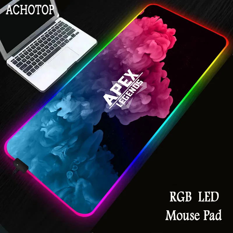 

Large Computer Keyboard Mat Rgb Oversized Led Glowing Mouse Pad Gaming Luminous Mousepad USB for PC Game