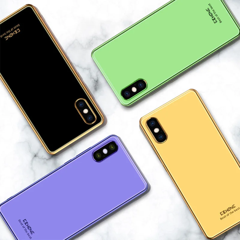 Для IPhone Xs Max чехол для телефона металлический Coque приятная на ощупь; модные для IPhone6/7/8 plus/XR ТПУ противоударный чехол для мобильного телефона