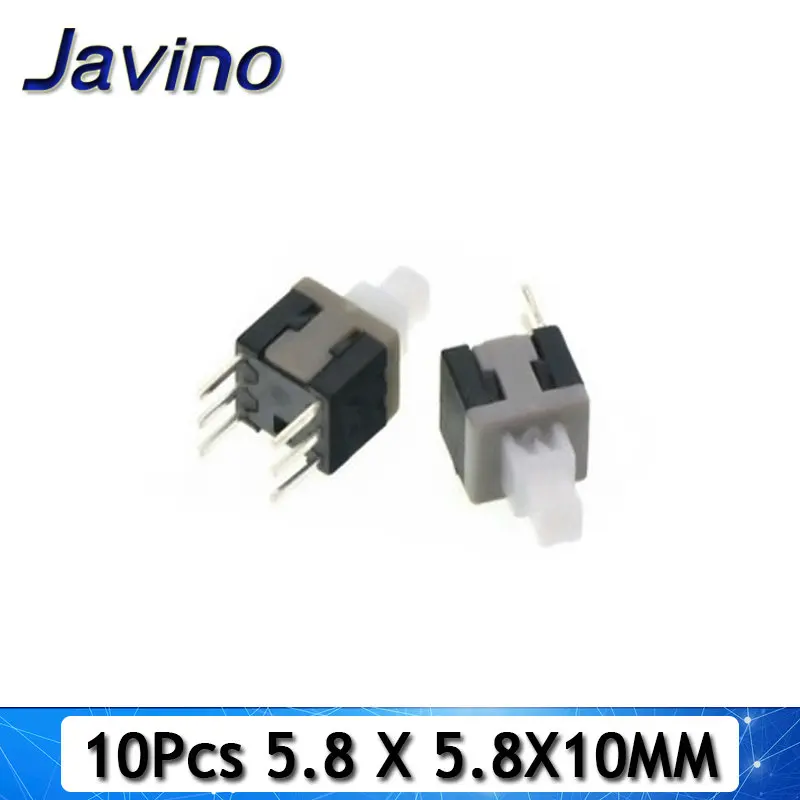 10 шт./лот 5,8x5,8 7x7 8x8 8,5x8,5 мм самоблокирующиеся/разблокировки Нажмите Тактильные Мощность микро переключатель 6 Pin кнопочные переключатели