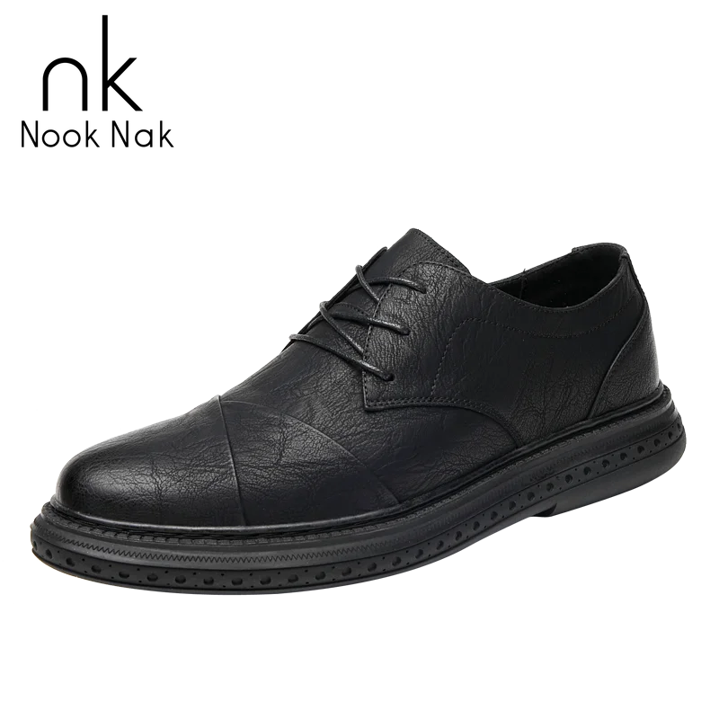 

New Hot Style Microfiber Leather Handmade Casual Leather Shoes From NOOKNAK 2020 38-44