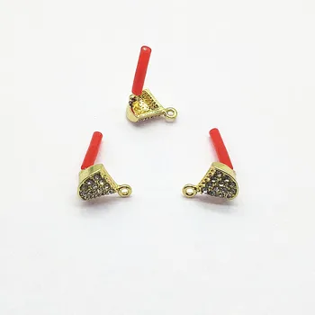 

New arrival! 13x10mm 100pcs Rhinestone fan shape Ear stud for Jewelry accessories Earrings DIY parts,hand Made Earring Making