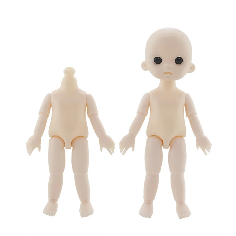13 Jointed Doll Body With Spare Hands No Head DIY Parts Kids Toys 