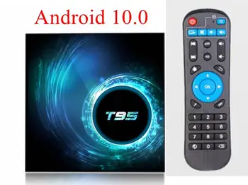 

T95 Android 10.0 TV Box Allwinner H616 Quad Core 4GB 32GB 64GB 6K H.265 HDR 1080P 2.4G Wifi Quad Core Smart Media Player