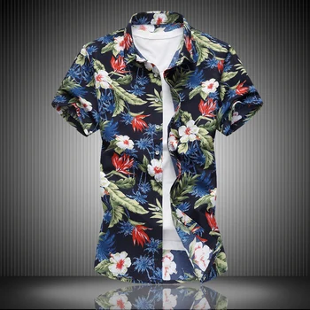 

The new design and color Men's shirts camisa Loose Male shirt masculina Casual Short Sleeve Turn-Down Collar shirt men camisa