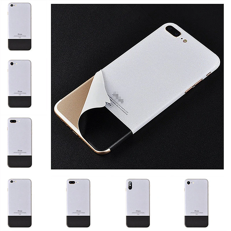 

For iPhone 7 8 Plus X XS MAX Solid Color Decal Ice Film Full Body Sticker Wrap Skin Case Cover Funda Films For 6 6s Protector