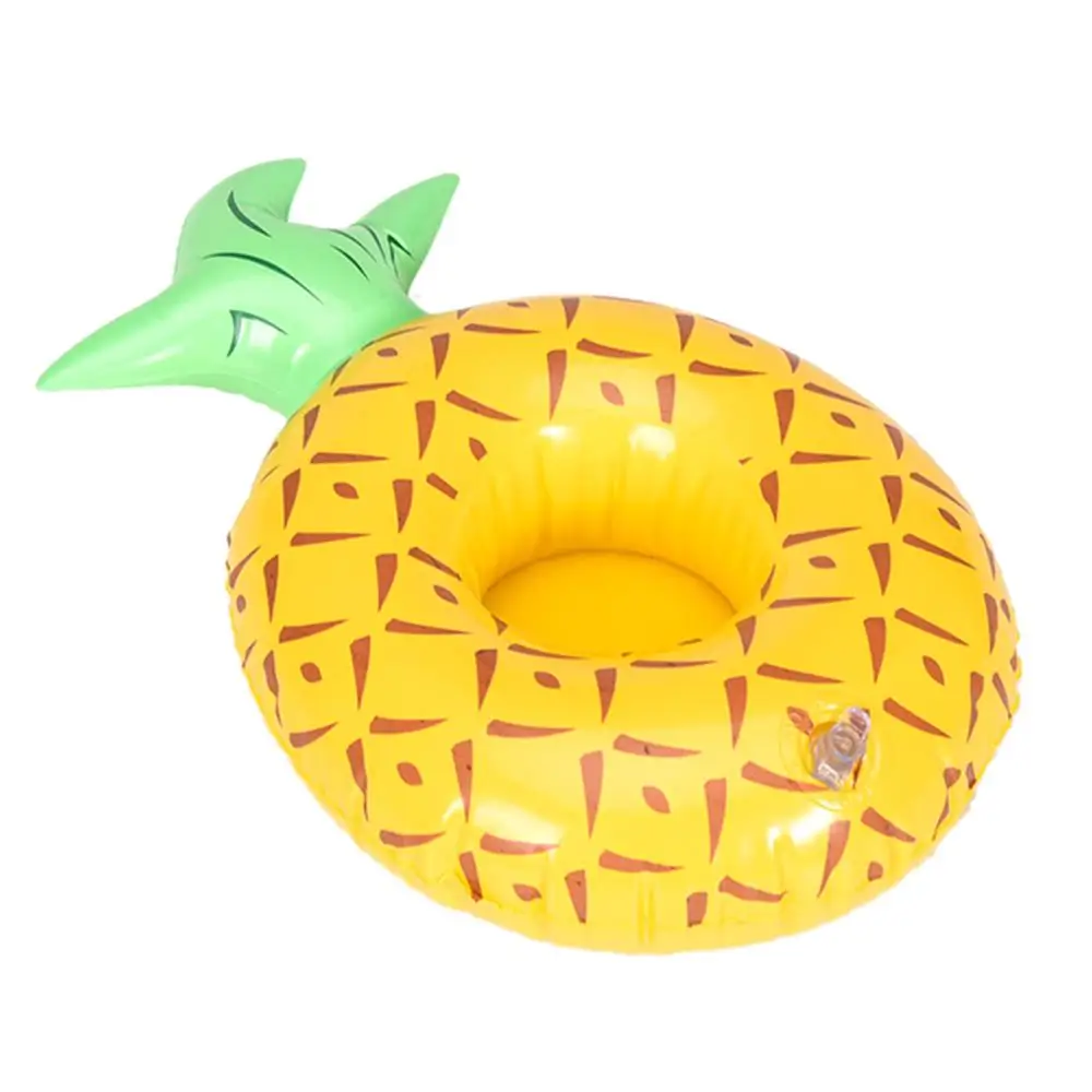 Cartoon Fruit Pineapple Cup Holder Inflatable Water Pool Toy Coaster Floating Drink Cups Holders