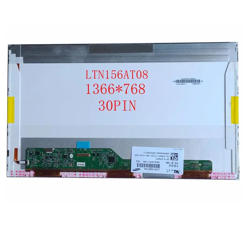 Светодиодный экран для ноутбука 15 6 дюйма LTN156AT08 LP156WH2 TPB1 Dell E5510 E6510 M4500 1366*768 eDP 30