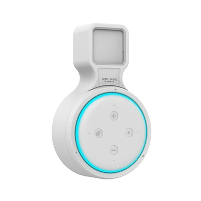 White Echo Dot 3rd настенный держатель Стенд Вешалка чехол компактное решение для вашего умного дома динамик Amazon Alexa Echo Dot 3 - Color: White