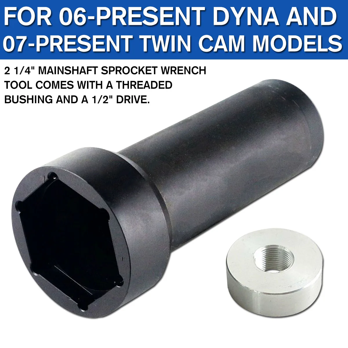 

Mainshaft Sprocket Socket Tool For Harley Davidson 2 1/4" - Twin Cam 2006 -Present/now For Harley Dyna
