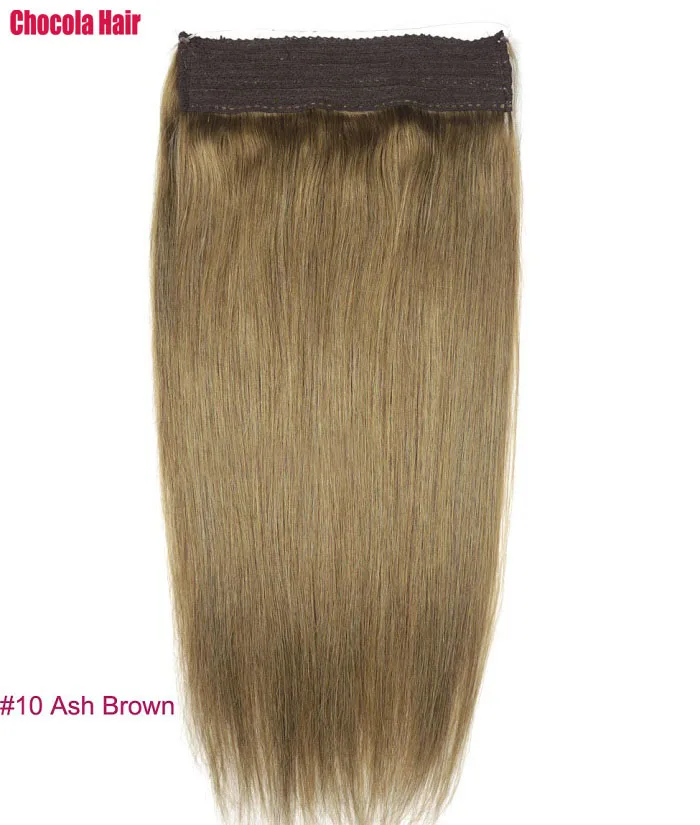 Chocala волосы 1"-28" Искусственные волосы одинаковой направленности венчик для волос волосы флип в волосах 220 г бразильские натуральные один кусок набор человеческих волос для наращивания - Цвет: #10