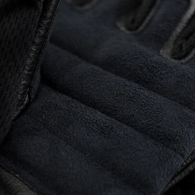 Leather Half Finger Sports Gloves Sheepskin Half-Finger Refers To Sports Riding Fitness Leather Gloves