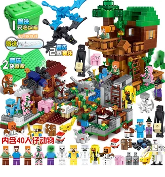

Cave Citys minecraftinglys Building Blocks Compatible with newinglys Aminal Alex Action Figures Brick Toys Children gift