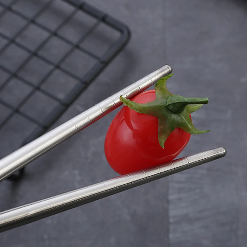 Tableware cutlery set with stainless steel spoon fork chopsticks straw 3Pcs/Set