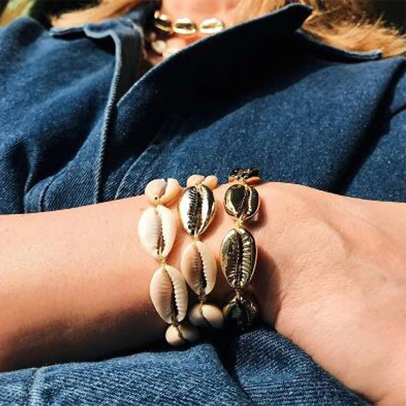 Solememo Boho массивные ножные браслеты из натуральной морской раковины для женщин с цепочкой на лодыжке пляжные Модные женские ювелирные изделия A0035
