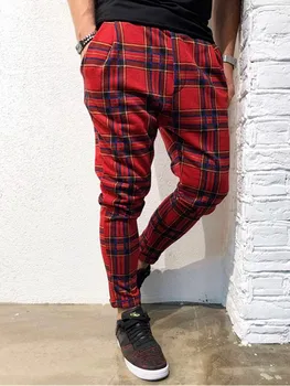 

Men's Twill Fashion Jogger Pants 2019 New Stripe Urban Straight Casual Trousers Slim Fitness Long Pants S-3XL