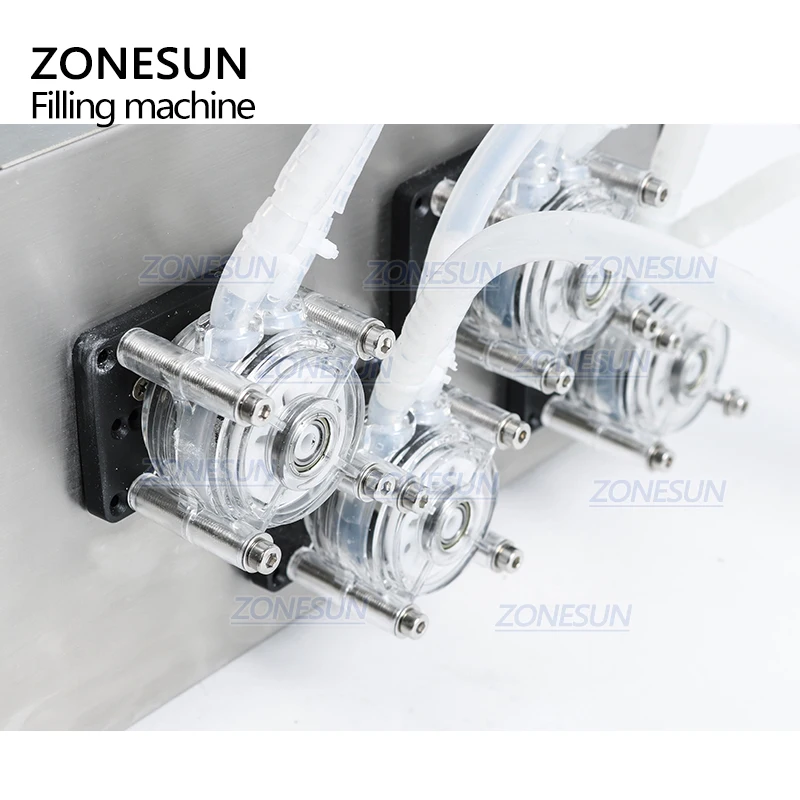ZONESUN 4 головки перистальтический насос наполнитель полуавтоматическая машина
