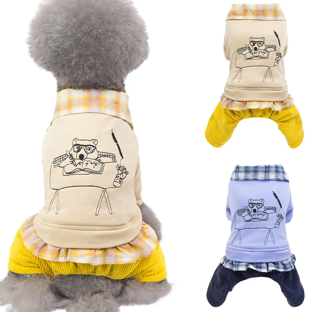 

2019 New New Pet Four-legged Small Bear Coat Autumn And Winter Keep Warm Cat Dog Clothing High Quality