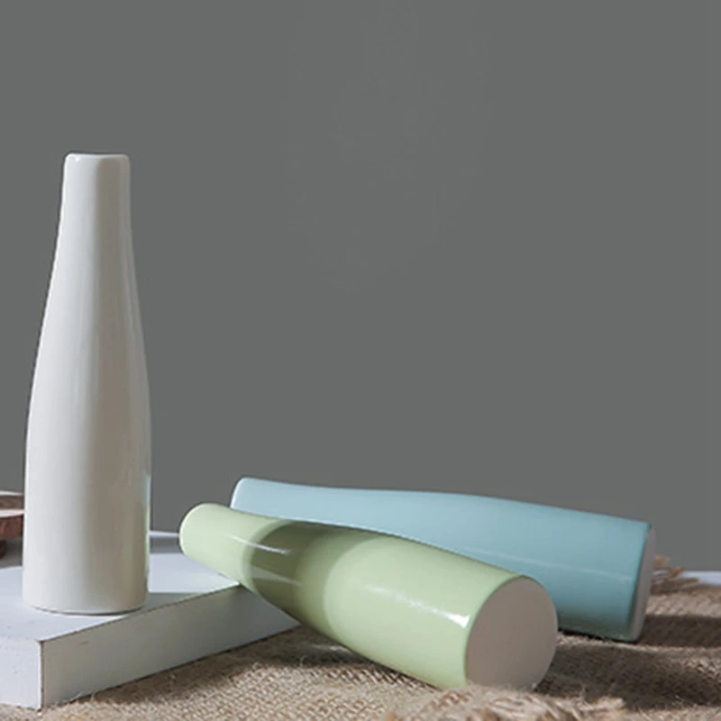 Простая Цветочная гидропонная небольшая ваза креативная керамическая украшение