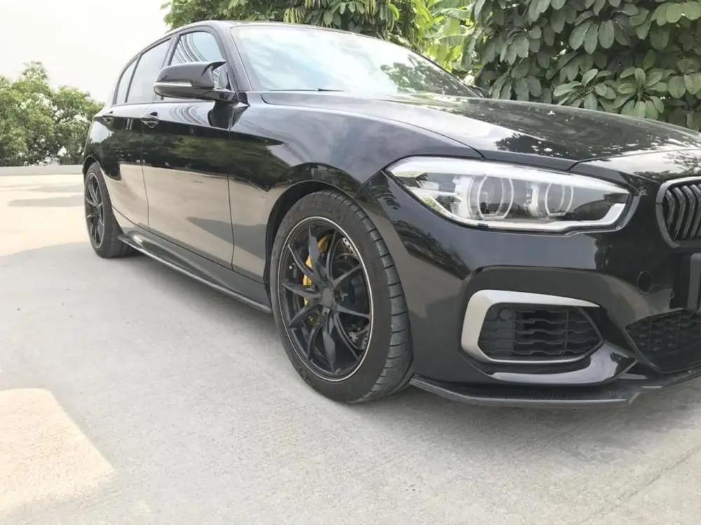 Для BMW M125i M140i M135i LCI из настоящего углеродного волокна передняя губная сторона юбки задний диффузор спойлер/М-бампер