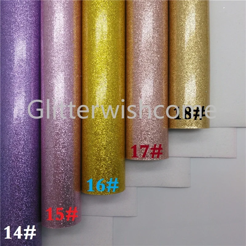 Glitterwishcome 30X134 см гладкая блестящая ткань, блестящая кожаная простыня, синтетическая кожаная ткань для бантов, GM439A