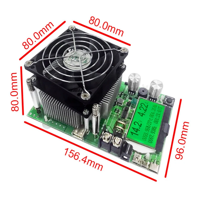  150W 180W Load meter adjustable Constant Current Electronic Load Battery Tester 12V24V48V lithium D