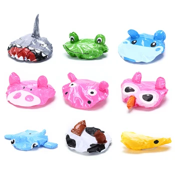 

Fashion Cute Cartoon Animal Design Waterproof PVC Elastic Spa Shower Cap Hat Bath Hair Cover Protector Hats Bathroom Product