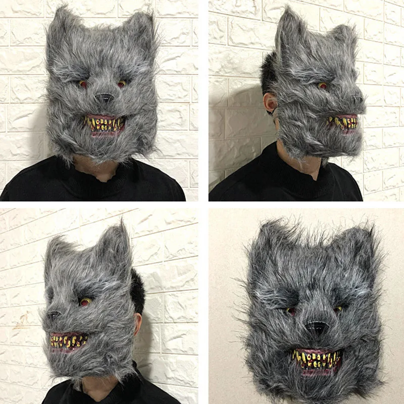 Страшная маска для Хэллоуина кролик кровавые плюшевые зубы жуткие Хэллоуин аксессуары для косплея поддельные маски для лица тушь для ресниц это payaso HTQ