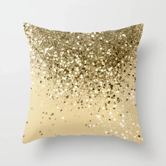 Nordic fashion simple gradient color shiny polyester pillowcase 45* 45cm home sofa decorative cushion cover