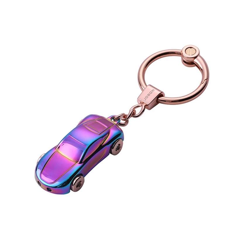 Men's Domineering Car Keychain Fashion Colorful Rotating Tire Keychain Creative LED Light Setting  Beautiful Gifts For Men