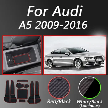 

Car Door Groove Mat For Audi A5 2009-2016 Gate Slot Pad Modification Protective Cup Mat Interior Car-Styling Accessories