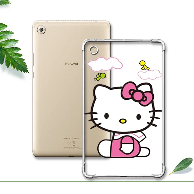For M5 8.4 Kittymao Окрашенный чехол с сопротивлением падению для huawei Mediapad Медиа Pad M3 M5 T3 8,4 10 Мягкий противоударный планшет для Honor игровой коврик 2 9,6 - Цвет: For M5 8.4 Kittymao