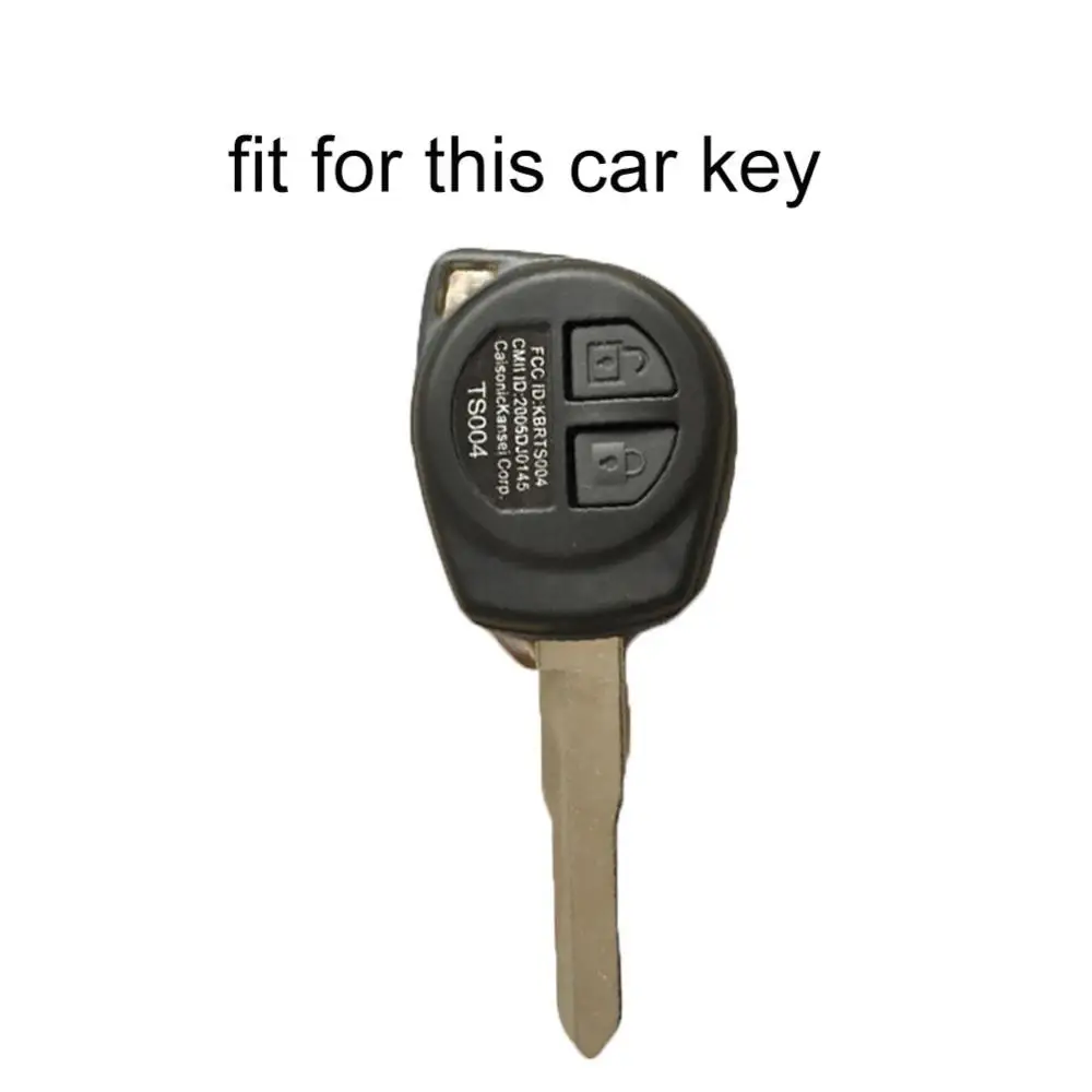 Key Case Cover 2 Buttons Remote Key Fob Silicone Cover Case for SX4 Swift Vitara Liana Jimny Alto Ignis Esteem Key protection shell