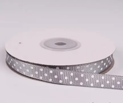 25 ярд x 1 см Рождественская яркая атласная лента упаковочная лента DIY ремесла подарочная упаковка пояс бант для шитья Аксессуары Декор рождественской елки - Цвет: Серый
