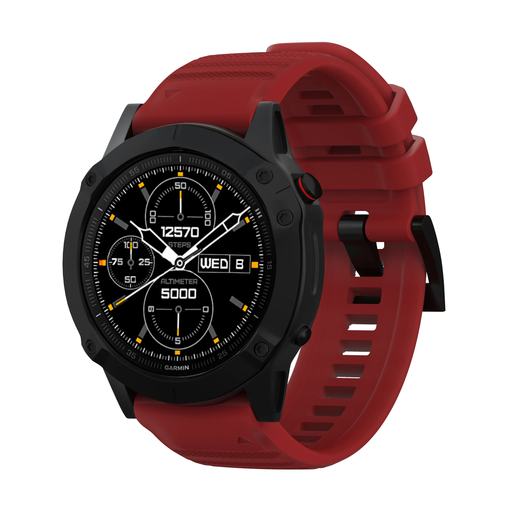 YAYUU наручный ремешок для смарт-часов Garmin Fenix 6/Fenix 5/5 Plus, быстросъемный силиконовый ремешок для смарт-часы для Garmin Fenix 6X Fenix 5X