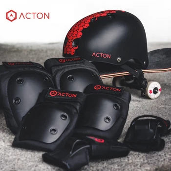 

ACTON Sport Protection Gear Set Protective Outfit Helmet Elbow Knee Pad Glove Wrist Guard Set for Scooter Safe Roller Skating