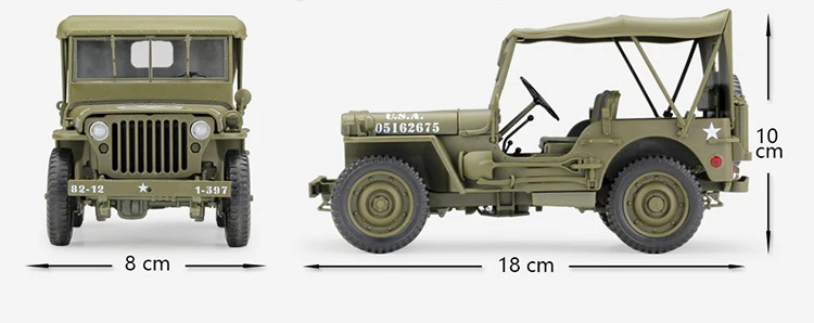 WELLY литье под давлением 1:18 металлическое ведро моделирование модель автомобиля Jeep 1941 Willys MB US Army Car сплав игрушечные машинки для детей подарки коллекция
