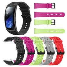 Браслет для наручных часов ремешок для samsung gear Fit 2 Silicone силиконовый ремешок для часов для samsung gear Fit2 Pro фитнес