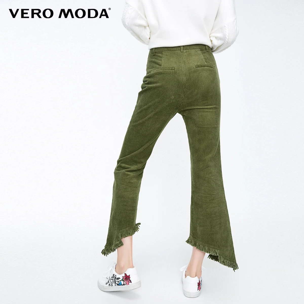 Женские повседневные укороченные брюки с необработанными краями и высокой