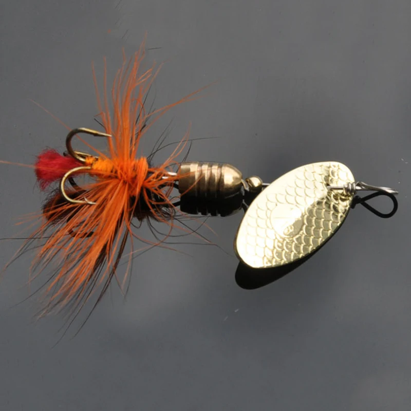 

3 Models 3Pcs Composite Lures Feather Sequin Hook Beard Bait Fishing Gear