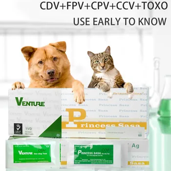 

Cat Dog Calicivirus Antigen Detection Card FCV Tests Paperboard Pet FPV CPV CCV Test Strip Cat Nose Test Strip Disease Poison