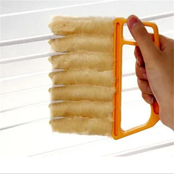 

Window Cleaning Brush Air Conditioner Duster Cleaner Kitchen Accessories Venetian Blind Blade Cleaning Cloth Kitchen Tools-S