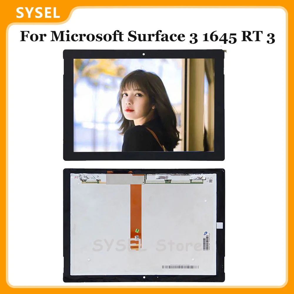 Для Microsoft Surface 3 1645 RT RT3 1657 ЖК дисплей экран дигитайзер сенсорная панель стекло в