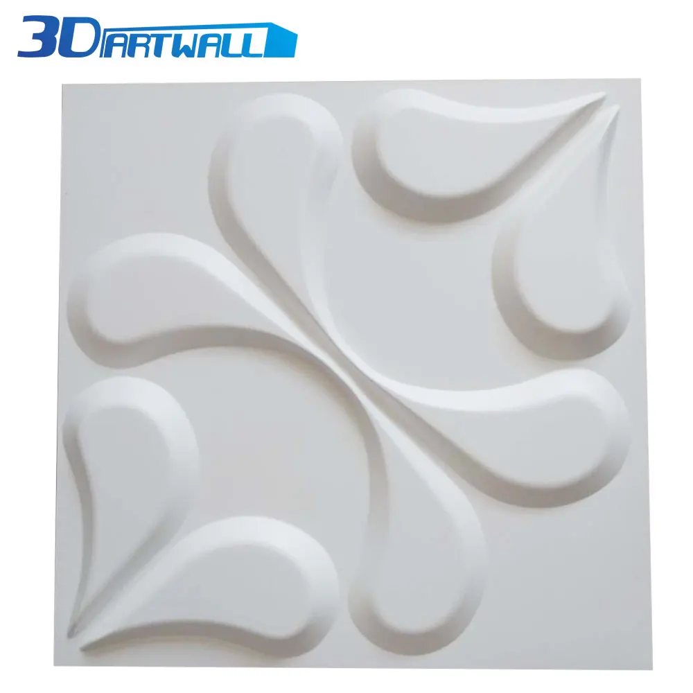 3DARTWALL украшения ПВХ 3D настенная панель капли воды стиль Текстурированные Украшения для стен Белый 12 панель s 32 SF