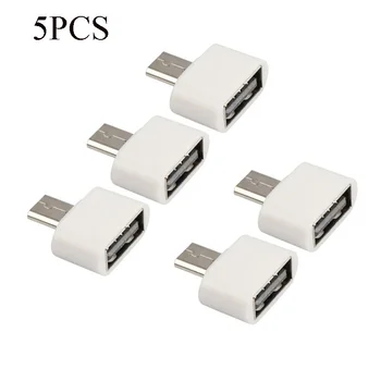 

5pc/lot Micro USB to USB2.0 OTG Expansion Adapter Metal Housing For Cell Phone V8 Interface For Most 5 pin Micro USB Smart Phone